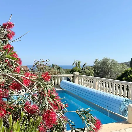 Vue Piscine Chauffee Les Issambres Roquebrune-sur Argens